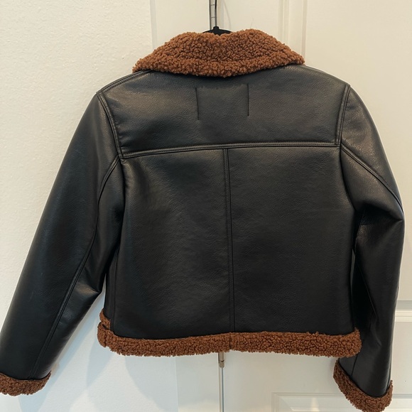 ALC Black and Brown Shearling Jacket - Picture 6 of 6